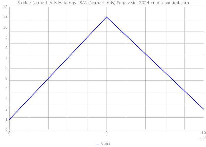 Stryker Netherlands Holdings I B.V. (Netherlands) Page visits 2024 