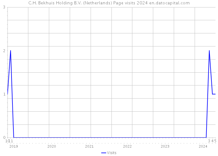 C.H. Bekhuis Holding B.V. (Netherlands) Page visits 2024 