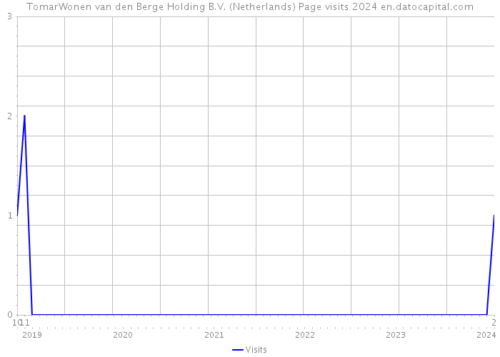 TomarWonen van den Berge Holding B.V. (Netherlands) Page visits 2024 