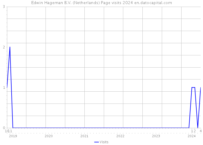 Edwin Hageman B.V. (Netherlands) Page visits 2024 