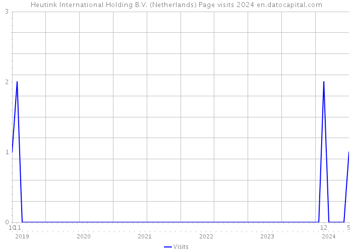 Heutink International Holding B.V. (Netherlands) Page visits 2024 