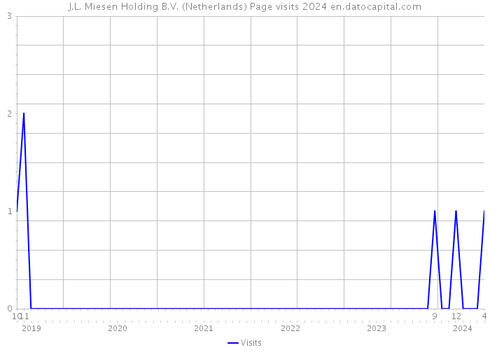 J.L. Miesen Holding B.V. (Netherlands) Page visits 2024 
