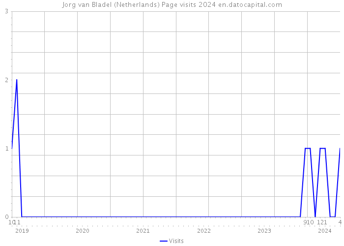 Jorg van Bladel (Netherlands) Page visits 2024 