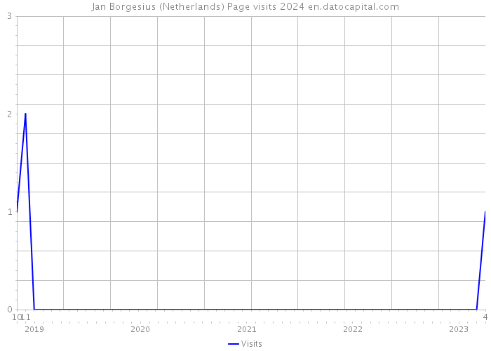 Jan Borgesius (Netherlands) Page visits 2024 