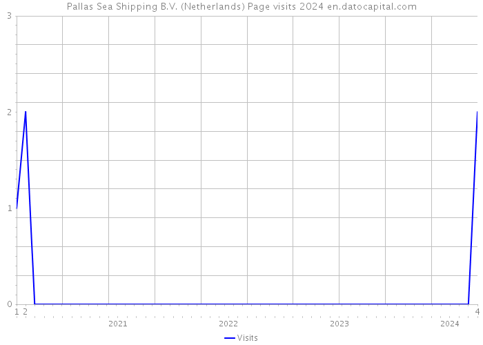 Pallas Sea Shipping B.V. (Netherlands) Page visits 2024 