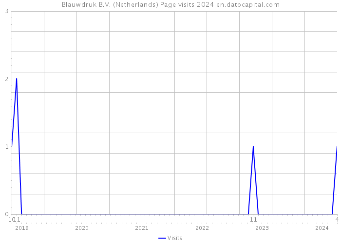 Blauwdruk B.V. (Netherlands) Page visits 2024 