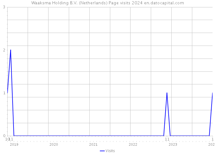 Waaksma Holding B.V. (Netherlands) Page visits 2024 