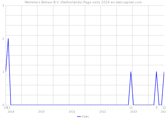 Wemmers Beheer B.V. (Netherlands) Page visits 2024 