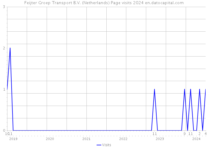 Feijter Groep Transport B.V. (Netherlands) Page visits 2024 
