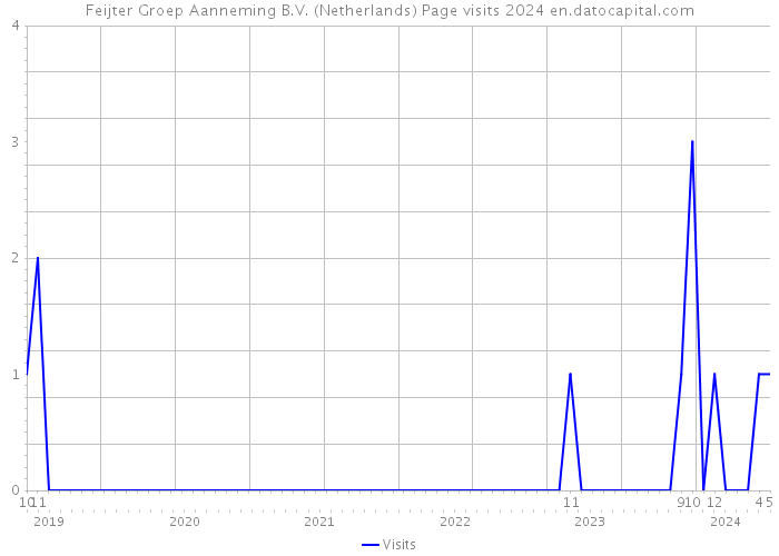 Feijter Groep Aanneming B.V. (Netherlands) Page visits 2024 