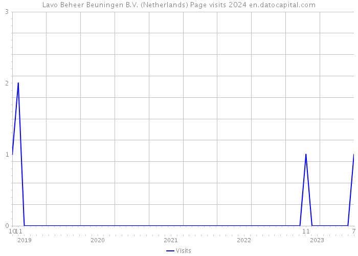 Lavo Beheer Beuningen B.V. (Netherlands) Page visits 2024 