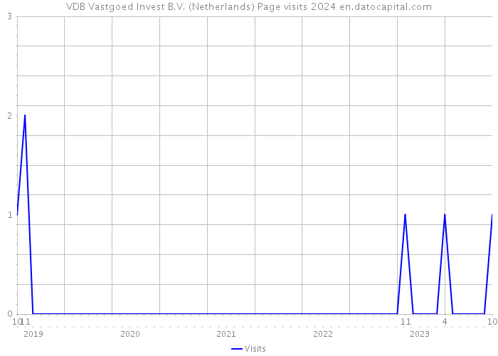 VDB Vastgoed Invest B.V. (Netherlands) Page visits 2024 