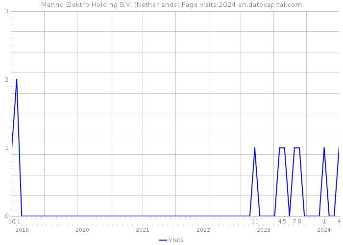 Menno Elektro Holding B.V. (Netherlands) Page visits 2024 