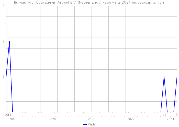 Bureau voor Educatie en Arbeid B.V. (Netherlands) Page visits 2024 