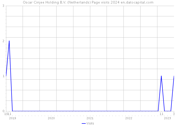Oscar Cinjee Holding B.V. (Netherlands) Page visits 2024 