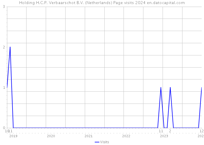 Holding H.C.P. Verbaarschot B.V. (Netherlands) Page visits 2024 