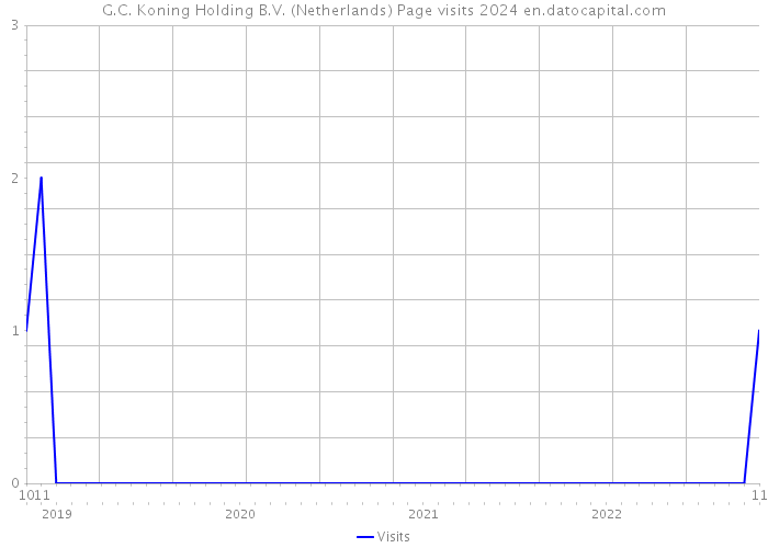 G.C. Koning Holding B.V. (Netherlands) Page visits 2024 