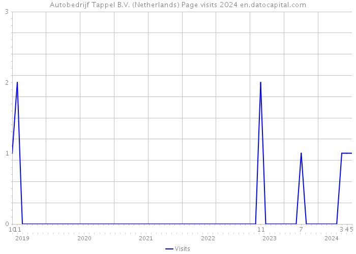Autobedrijf Tappel B.V. (Netherlands) Page visits 2024 