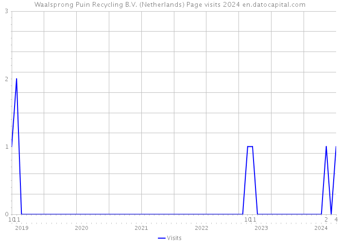 Waalsprong Puin Recycling B.V. (Netherlands) Page visits 2024 