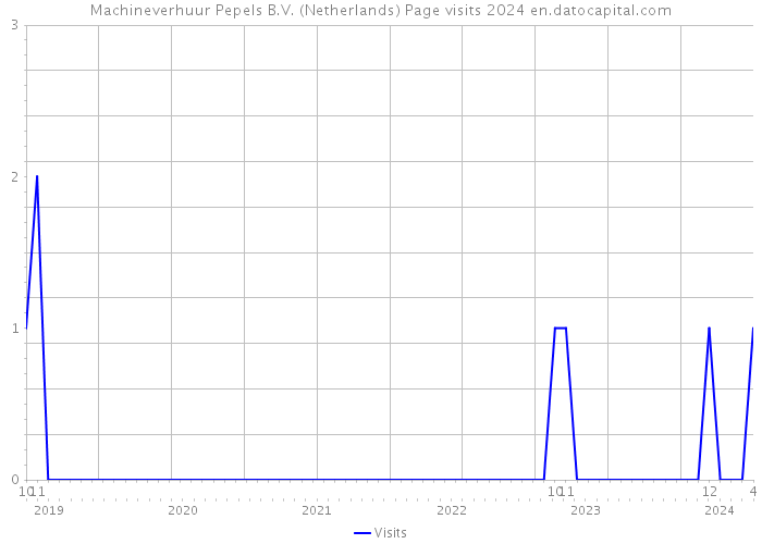 Machineverhuur Pepels B.V. (Netherlands) Page visits 2024 