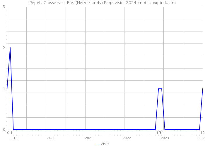 Pepels Glasservice B.V. (Netherlands) Page visits 2024 
