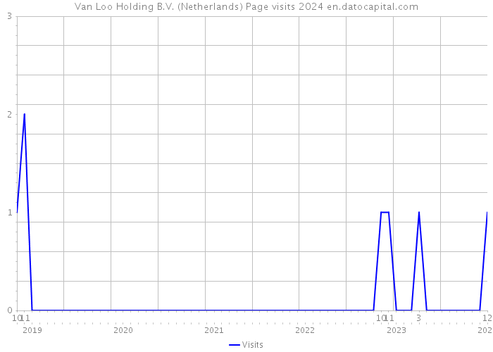 Van Loo Holding B.V. (Netherlands) Page visits 2024 