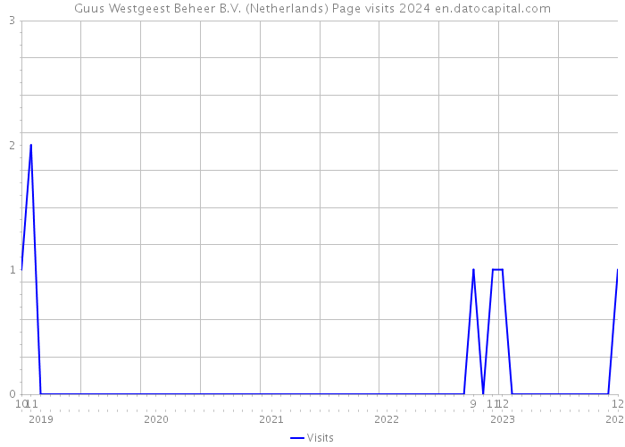 Guus Westgeest Beheer B.V. (Netherlands) Page visits 2024 