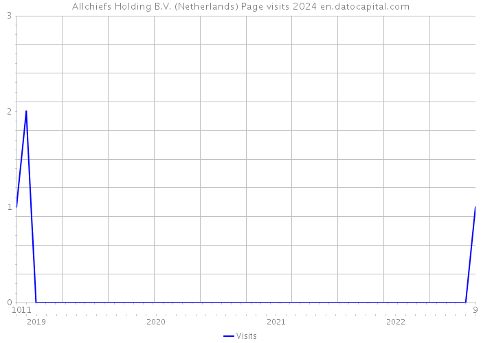 Allchiefs Holding B.V. (Netherlands) Page visits 2024 