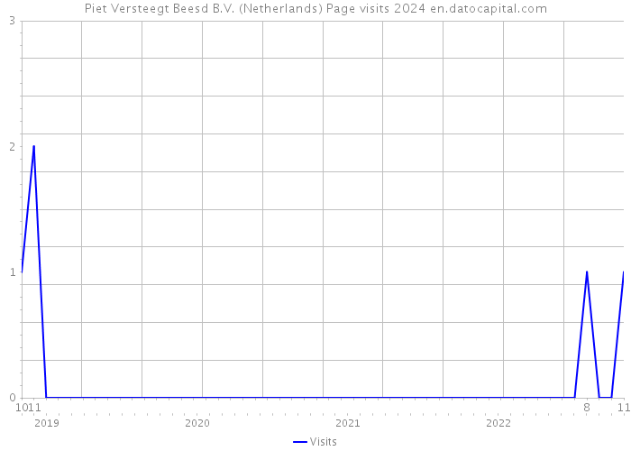 Piet Versteegt Beesd B.V. (Netherlands) Page visits 2024 