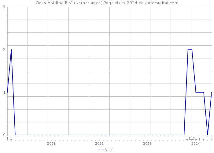 Oaks Holding B.V. (Netherlands) Page visits 2024 