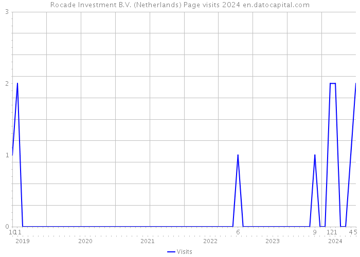 Rocade Investment B.V. (Netherlands) Page visits 2024 