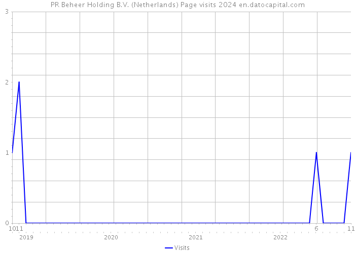 PR Beheer Holding B.V. (Netherlands) Page visits 2024 