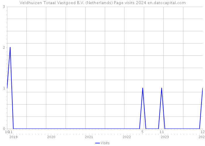 Veldhuizen Totaal Vastgoed B.V. (Netherlands) Page visits 2024 