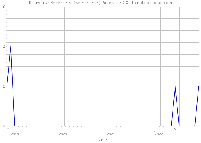 Blauwdruk Beheer B.V. (Netherlands) Page visits 2024 