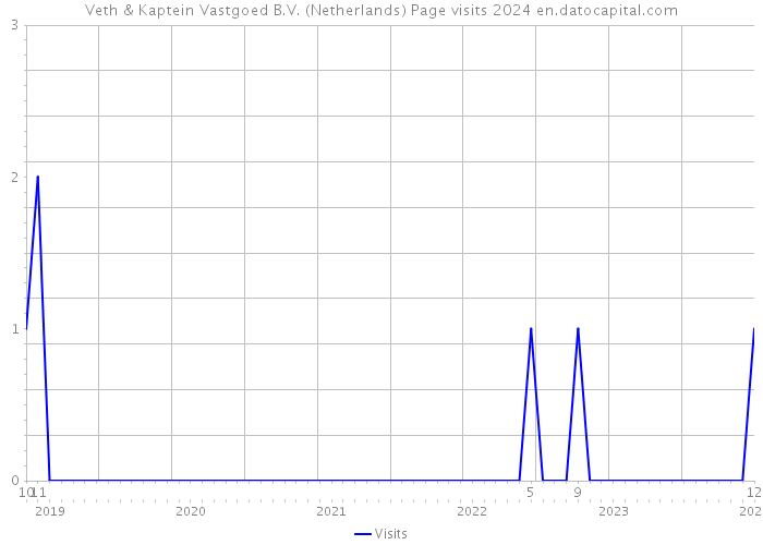 Veth & Kaptein Vastgoed B.V. (Netherlands) Page visits 2024 