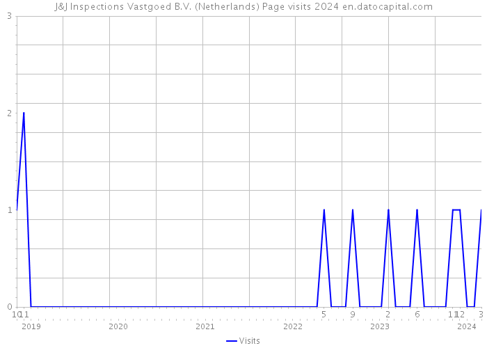 J&J Inspections Vastgoed B.V. (Netherlands) Page visits 2024 