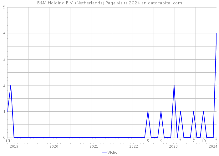 B&M Holding B.V. (Netherlands) Page visits 2024 