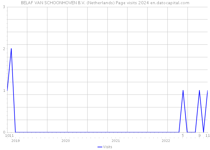 BELAF VAN SCHOONHOVEN B.V. (Netherlands) Page visits 2024 