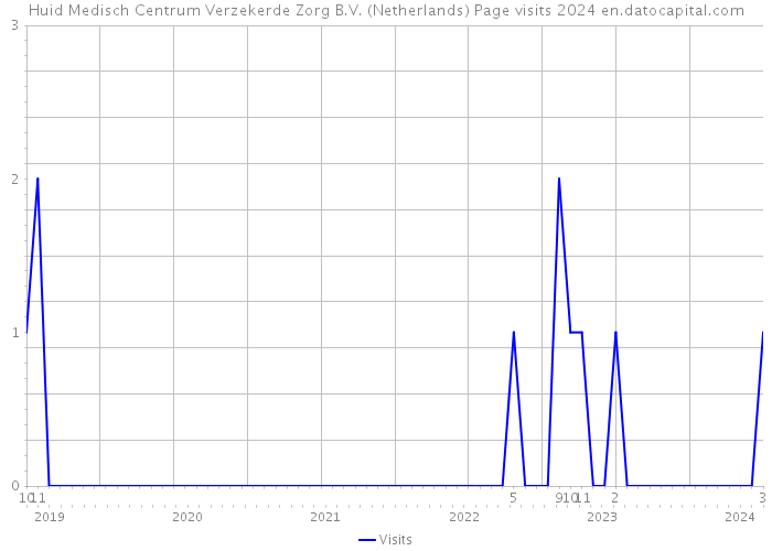 Huid Medisch Centrum Verzekerde Zorg B.V. (Netherlands) Page visits 2024 