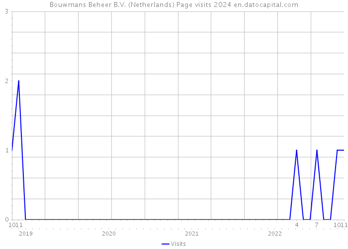 Bouwmans Beheer B.V. (Netherlands) Page visits 2024 