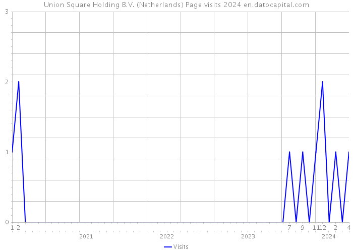 Union Square Holding B.V. (Netherlands) Page visits 2024 