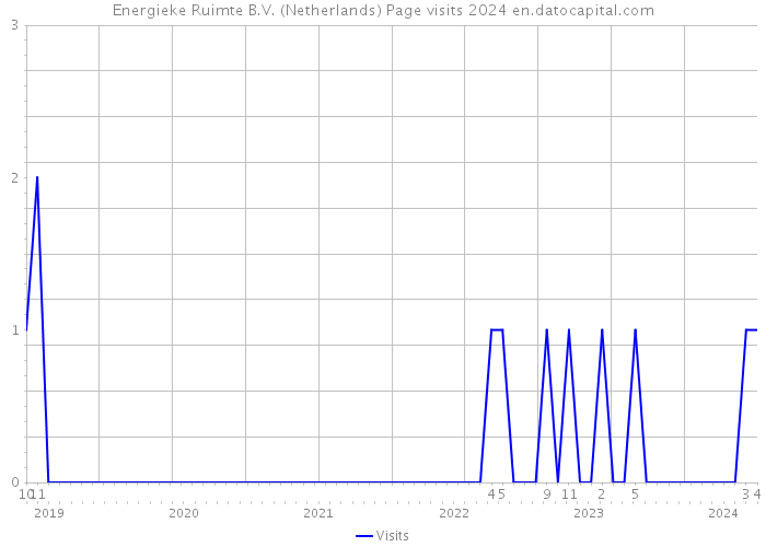 Energieke Ruimte B.V. (Netherlands) Page visits 2024 