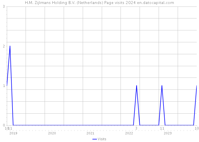 H.M. Zijlmans Holding B.V. (Netherlands) Page visits 2024 