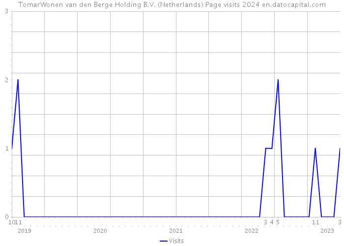 TomarWonen van den Berge Holding B.V. (Netherlands) Page visits 2024 