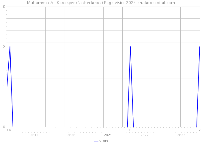 Muhammet Ali Kabakyer (Netherlands) Page visits 2024 
