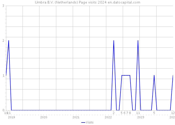 Umbra B.V. (Netherlands) Page visits 2024 