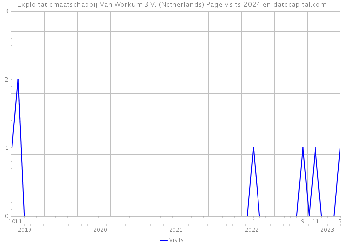 Exploitatiemaatschappij Van Workum B.V. (Netherlands) Page visits 2024 