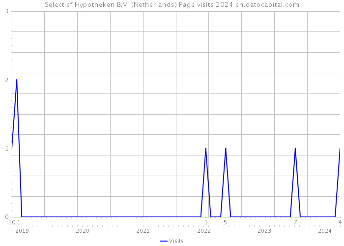 Selectief Hypotheken B.V. (Netherlands) Page visits 2024 