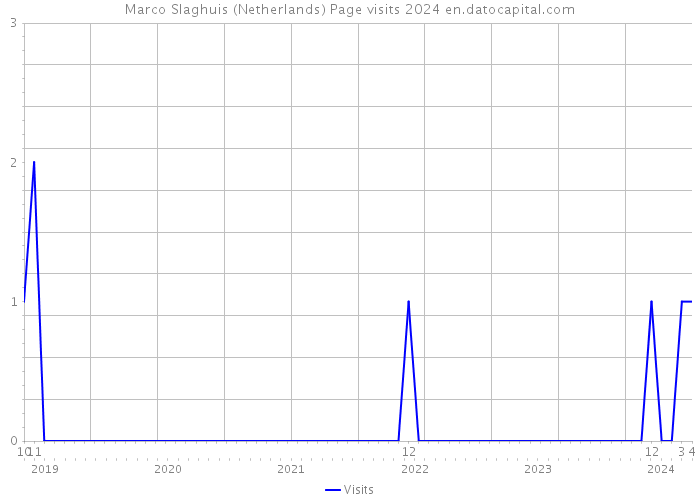Marco Slaghuis (Netherlands) Page visits 2024 