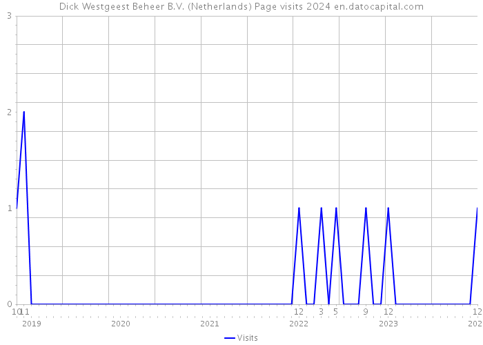 Dick Westgeest Beheer B.V. (Netherlands) Page visits 2024 